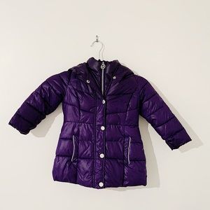 Michael Kors Girls Purple Puffer Jacket 